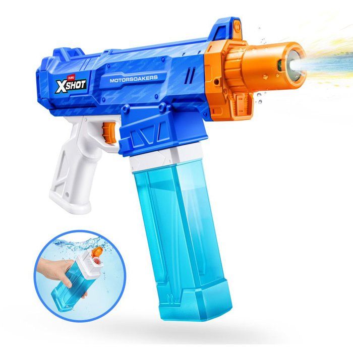 Pistolet a eau - ZURU XSHOT - Fast-Fill Motor Soaker Motorized pistol - Des 8 ans
