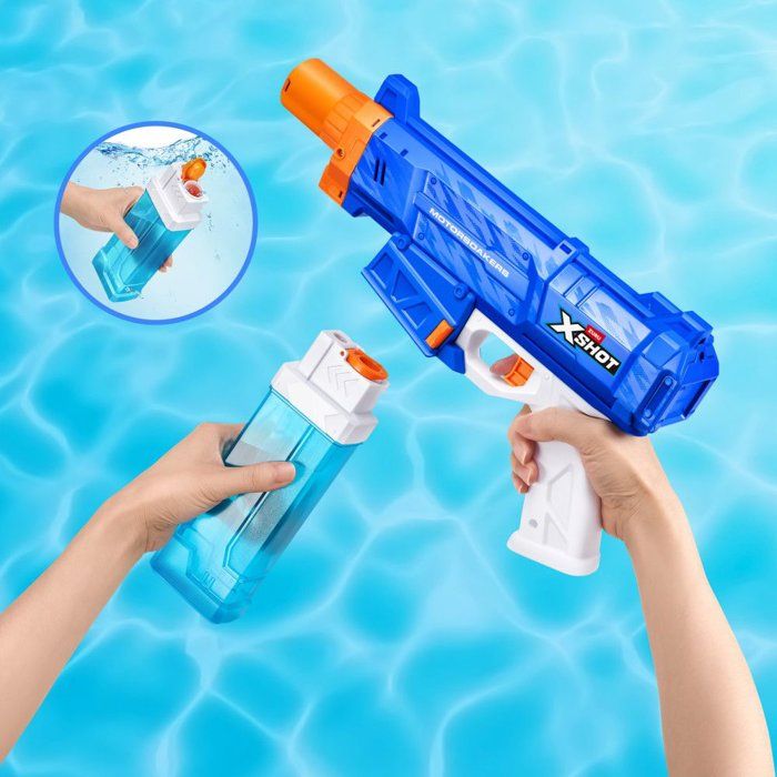 Pistolet a eau - ZURU XSHOT - Fast-Fill Motor Soaker Motorized pistol - Des 8 ans