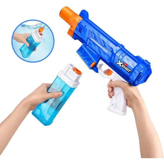 Pistolet a eau - ZURU XSHOT - Fast-Fill Motor Soaker Motorized pistol - Des 8 ans