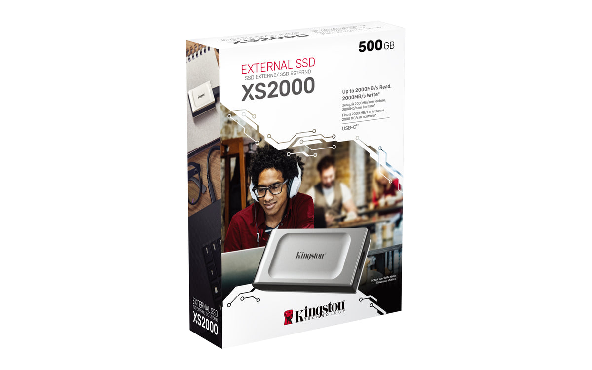 KINGSTON - XS2000 - SSD Externe - 500 Go - USB 3.2 Gen 2x2