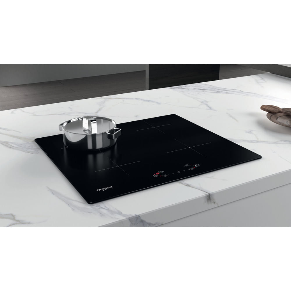 Plaque induction - WHIRLPOOL - WSQ2160NE - 4 foyers/boosters - 7200 W - Largeur 60 cm
