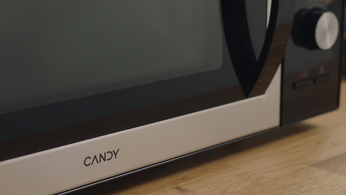 Micro-ondes Gril Candy Essenza CMGA31EDLB 1000W 31L Digital Noir - Fonction Nettoyage Auto - 5 Niveaux de Puissance -10 Menus Auto