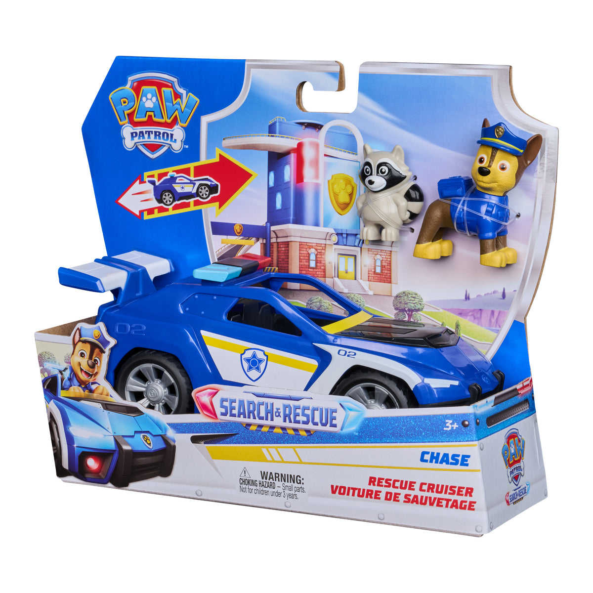 Véhicule et figurine - Chase - Search & Rescue - La Pat'Patrouille
