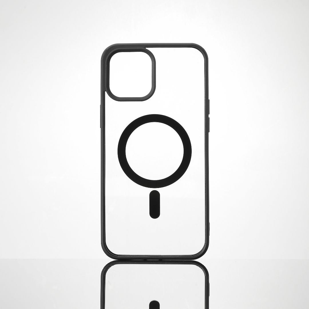 We Coque de protection RUBBER APPLE IPHONE 12/12 PRO - Dos transparent contour m