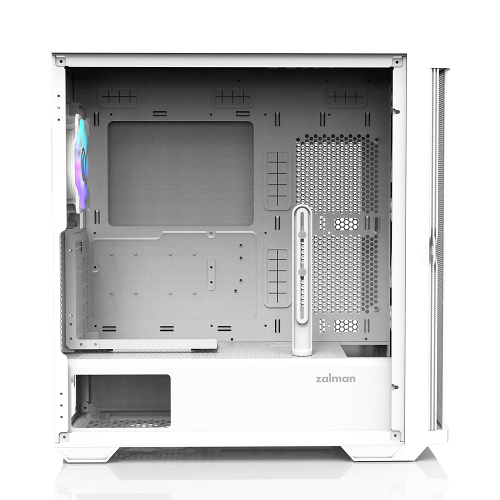 Boitier Moyen Tour E-ATX Zalman Z10 Duo avec panneaux vitrés (Blanc)