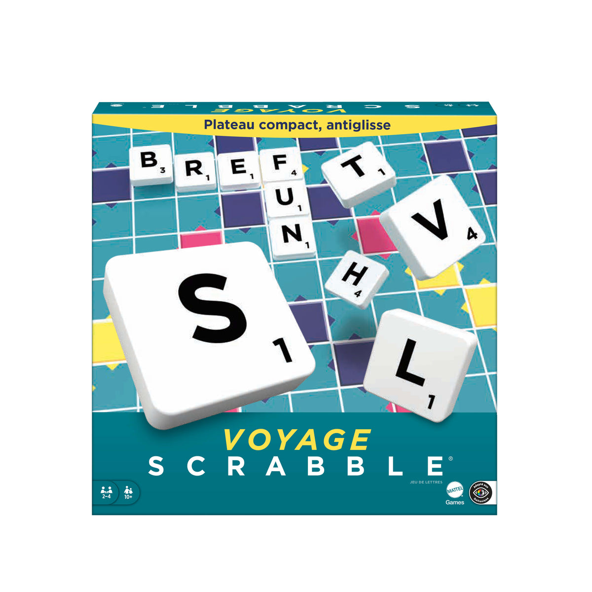 Mattel Games - Scrabble Voyage - Jeu de Société - 10 ans et + CJT12