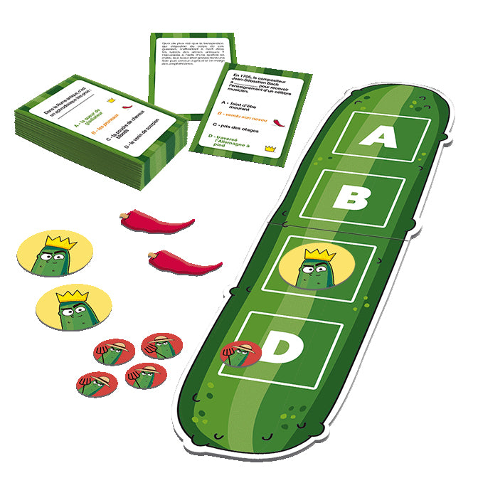 LE ROI CONCOMBRE - Jeu de société - DUJARDIN - Identifiez les anecdotes authentiques dans ce jeu de réflexion amusant !