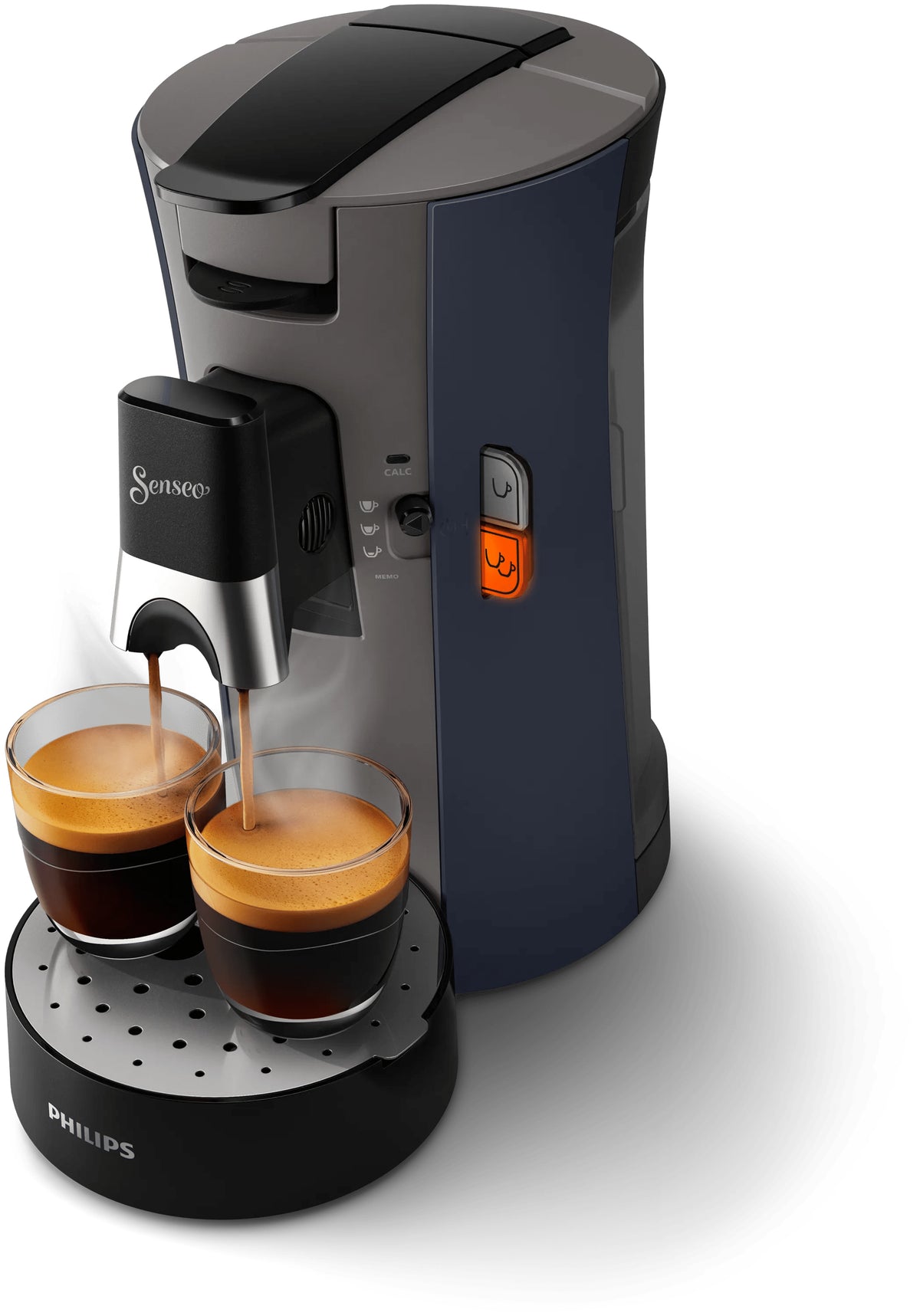 Cafetiere a dosette - PHILIPS - SENSEO - CSA240/71 - Select - Bleu nuit
