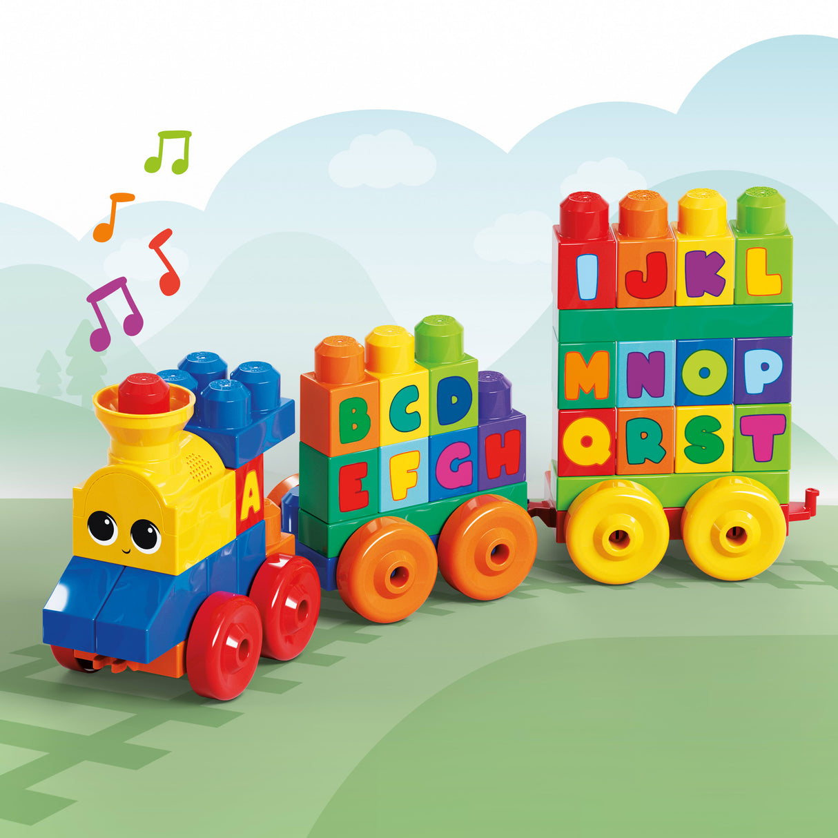 Mega Bloks - Le Train de l'Alphabet - Jouet de construction - 12 mois et + FWK22