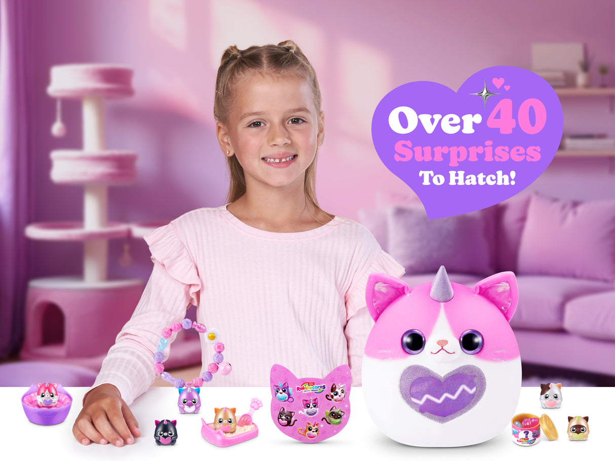 oeuf surprise - Peluche - ZURU - Rainbocorns KittyMania - Modele aléatoire - Des 3 ans