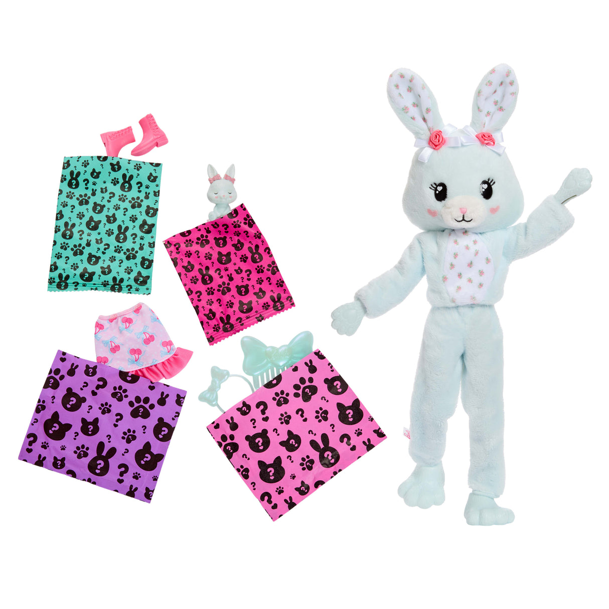 Cutie Reveal - Lapin bleu - Barbie - JJP65
