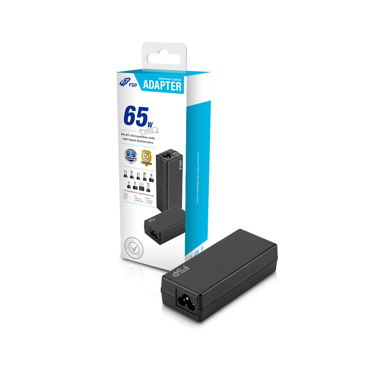 Chargeur FSP (Fortron) pour ordinateur portable 65W