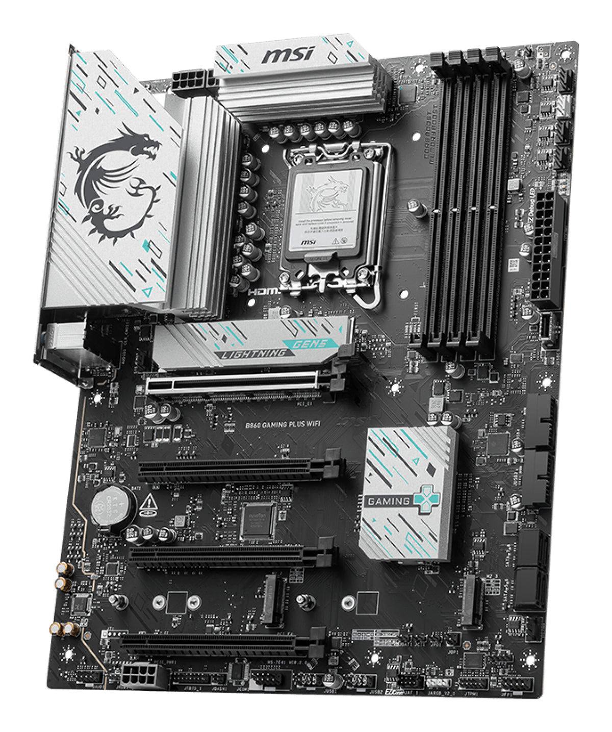 Carte mere - MSI - B860 GAMING PLUS WIFI - LGA 1851 - DDR5-SDRAM - Wi-Fi 7