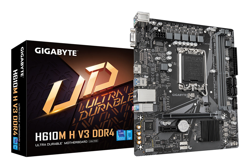Carte Mére Gigabyte H610M H V3 DDR4 (Intel LGA 1700) Micro ATX