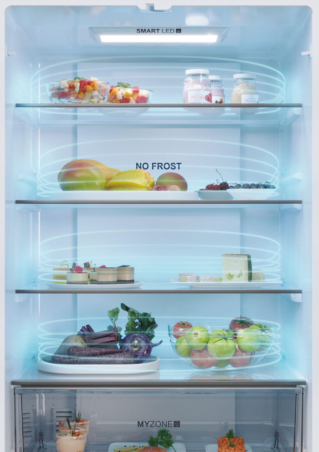 Réfrigérateur Multi-Portes - HAIER - HFR5719ENMG - 446L - No Frost - 4 Portes - Silver