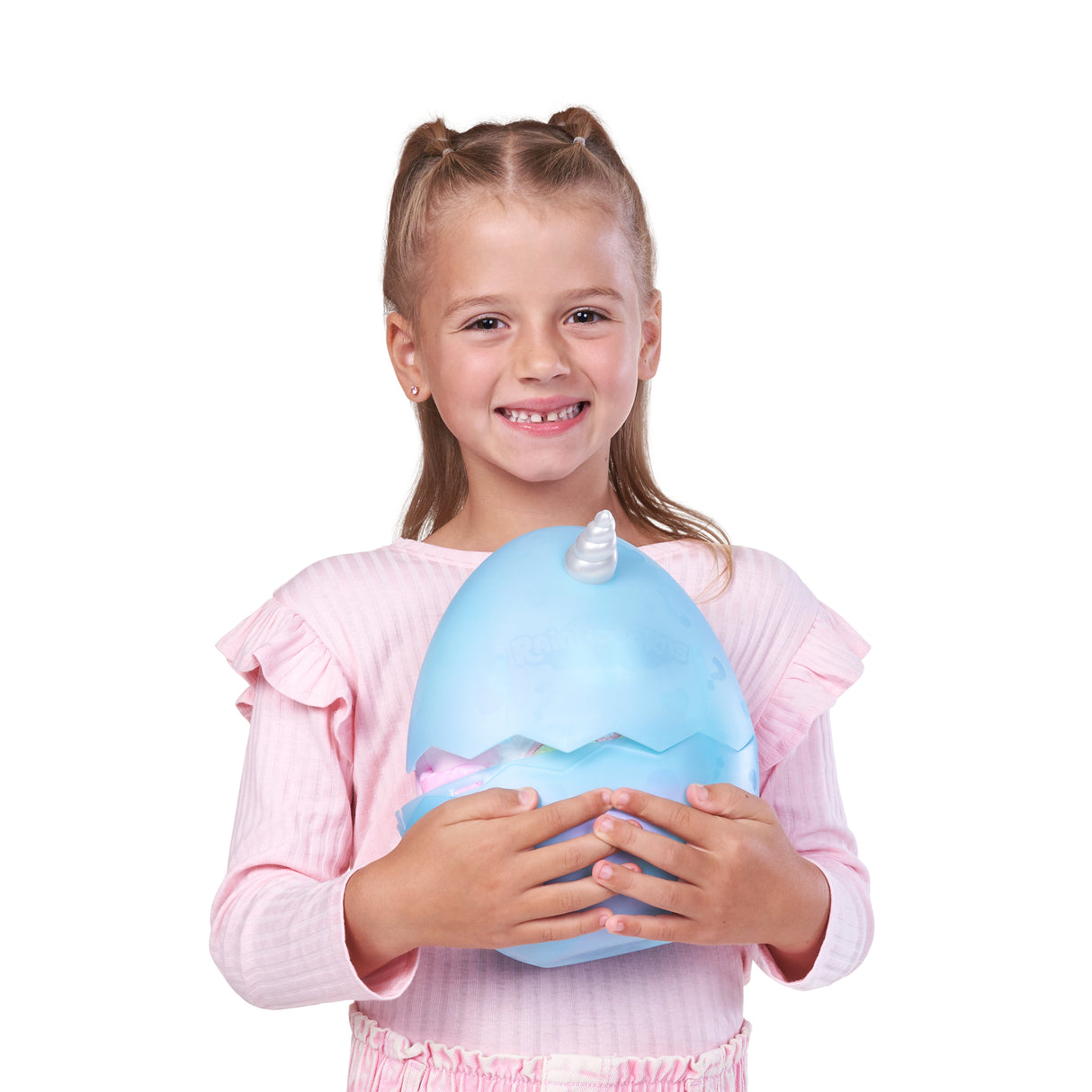 oeuf surprise peluche - RAINBOCORNS - Eggzania Frozen Mania - Theme givré - Peluche a découvrir - Accessoires inclus