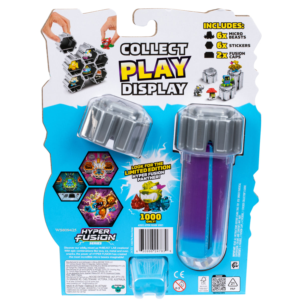 Figurine - SWARMS FUSION - MRBEAST LAB - 6 mini figurines de 2,5 cm - Des 5 ans