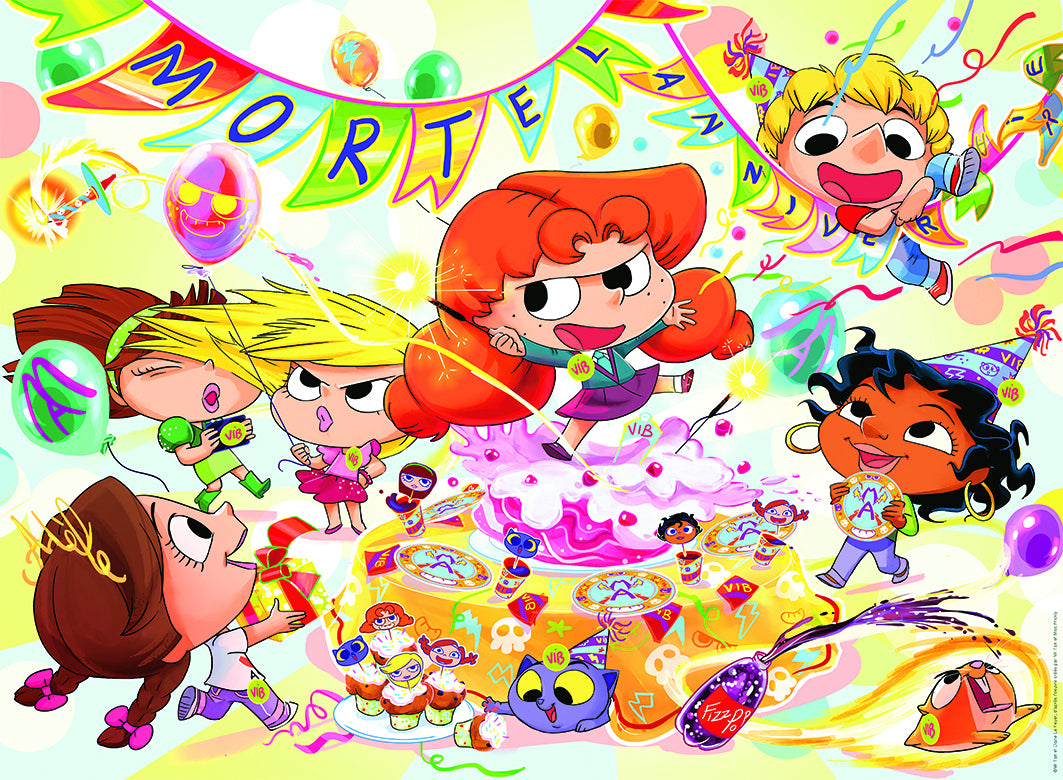 Puzzle Nathan Mortel Anniversaire Mortelle Adele - NATHAN - 150 pieces - Dessins animés et BD - Enfant