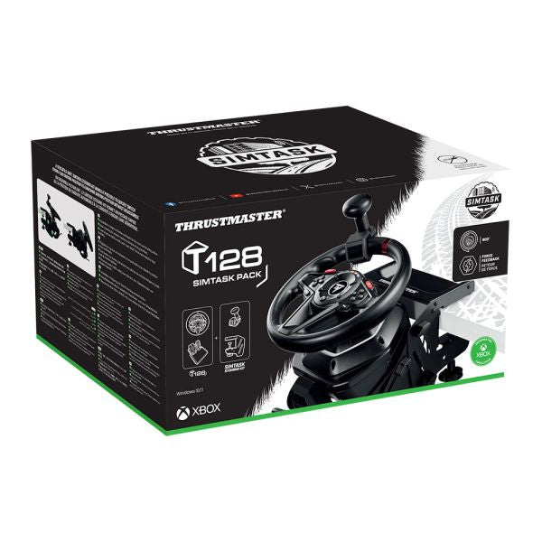 Volant de Course a retour de force - THRUSTMASTER - T128 SimTask Pack - Xbox Series X|S, Xbox One, PC