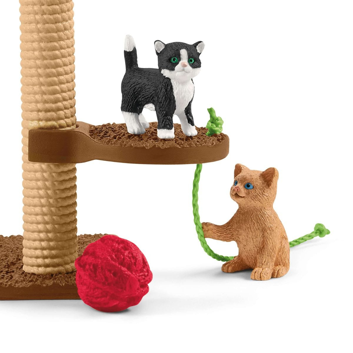Coffret Aire de jeu pour chats adorables, figurines d'animaux avec chats, pour enfants des 3 ans, Schleich 42501 Farm World