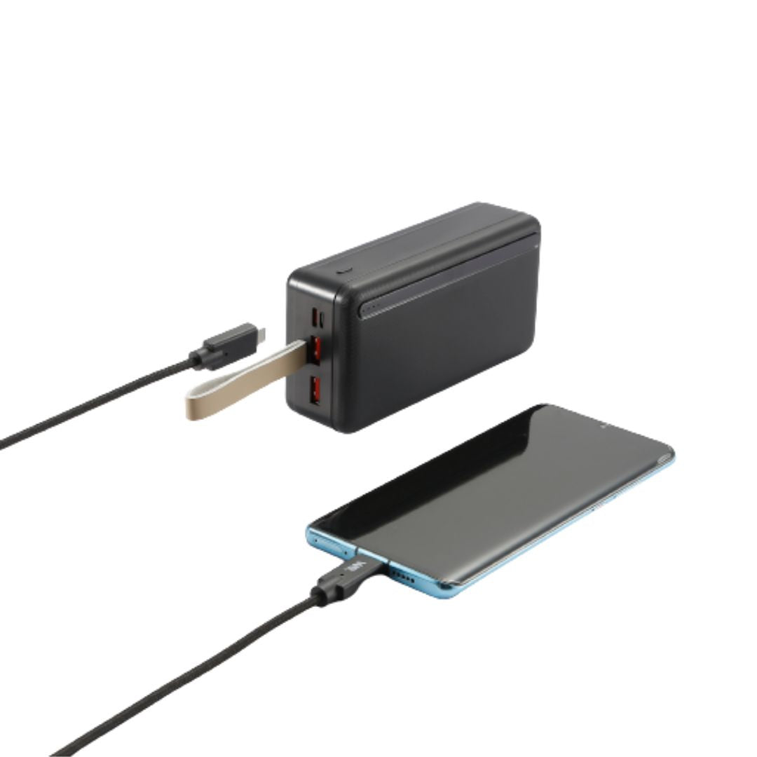 Batterie de secours 30000mAh 3 ports - 1 port USB-C + 2 ports USB A - fast charg