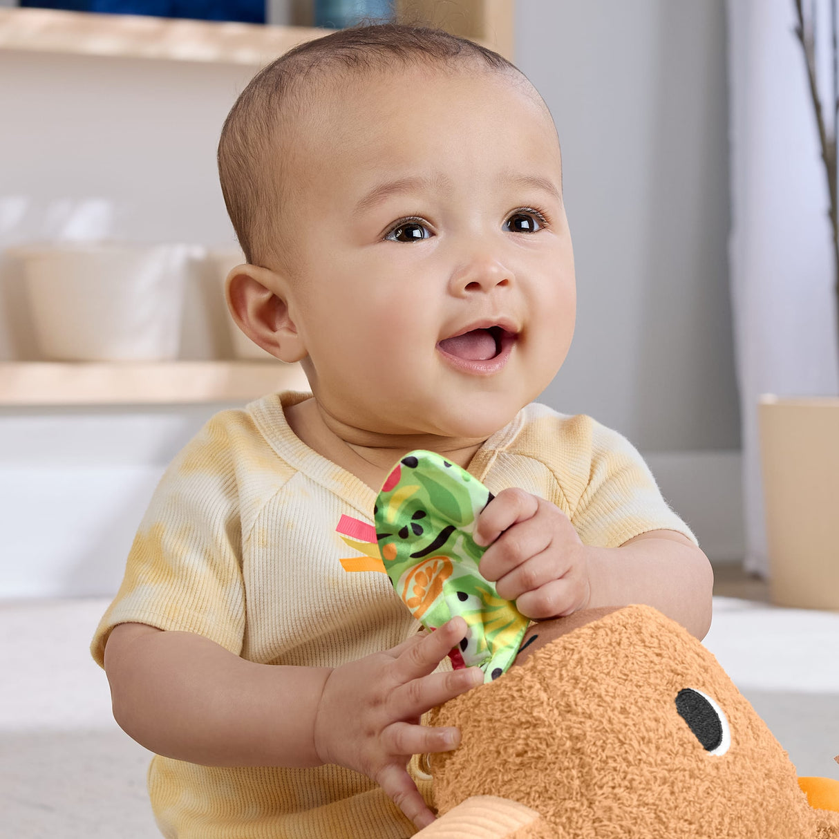 Fisher-Price-Mon Capybara Câlins-Peluche Anneau De Dentition Et Hochet - Des 3 mois- HYR54