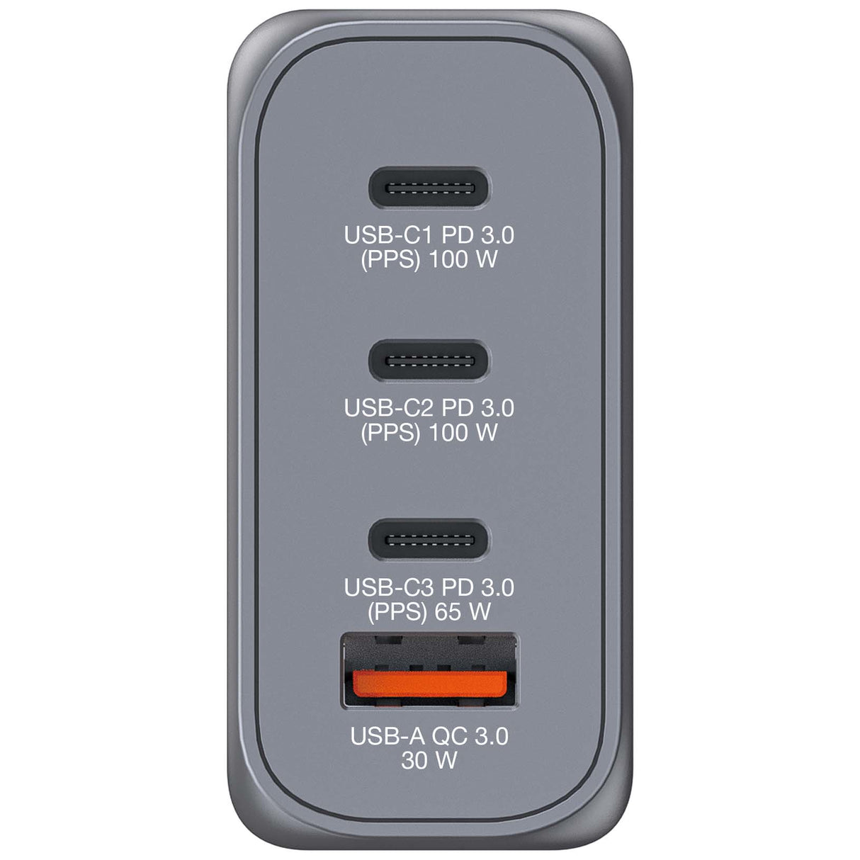 Chargeur secteur Verbatim GNC 2x ports USB-A + 2x ports USB-C 100W (Noir)