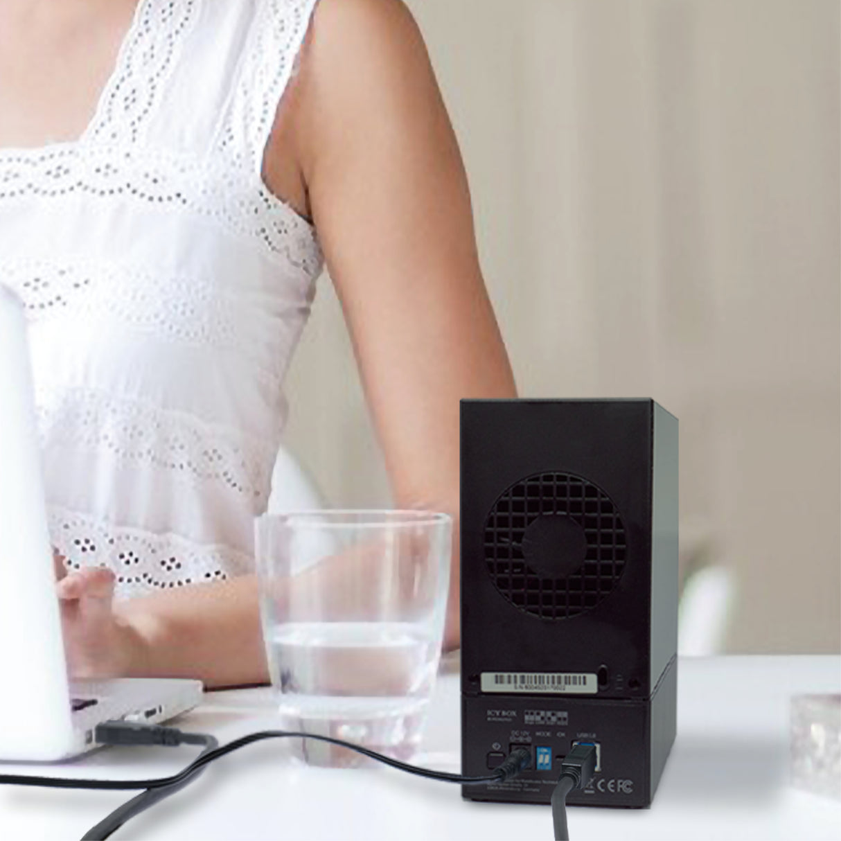 Boitier Externe Icy Box IB-RD3621U3 USB3.0 - 3,5" S-ATA - 2 Baies