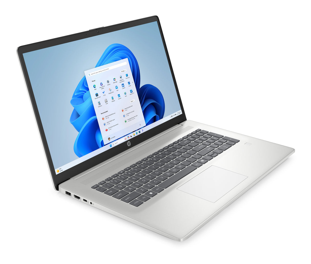 PC Portable HP 17-cp2012nf - 17,3 FHD IPS - Windows 11 - Ryzen 5 7520U - RAM 8Go - Stockage 512Go SSD - AZERTY
