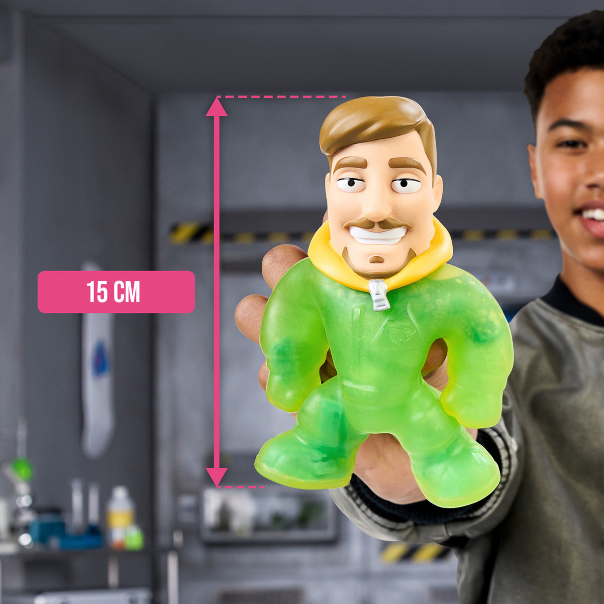 Kit de création - MRBEAST LAB - Heroes of Goo Jit Zu - Pompe incluse - Figurine personnalisable - Accessoires fournis
