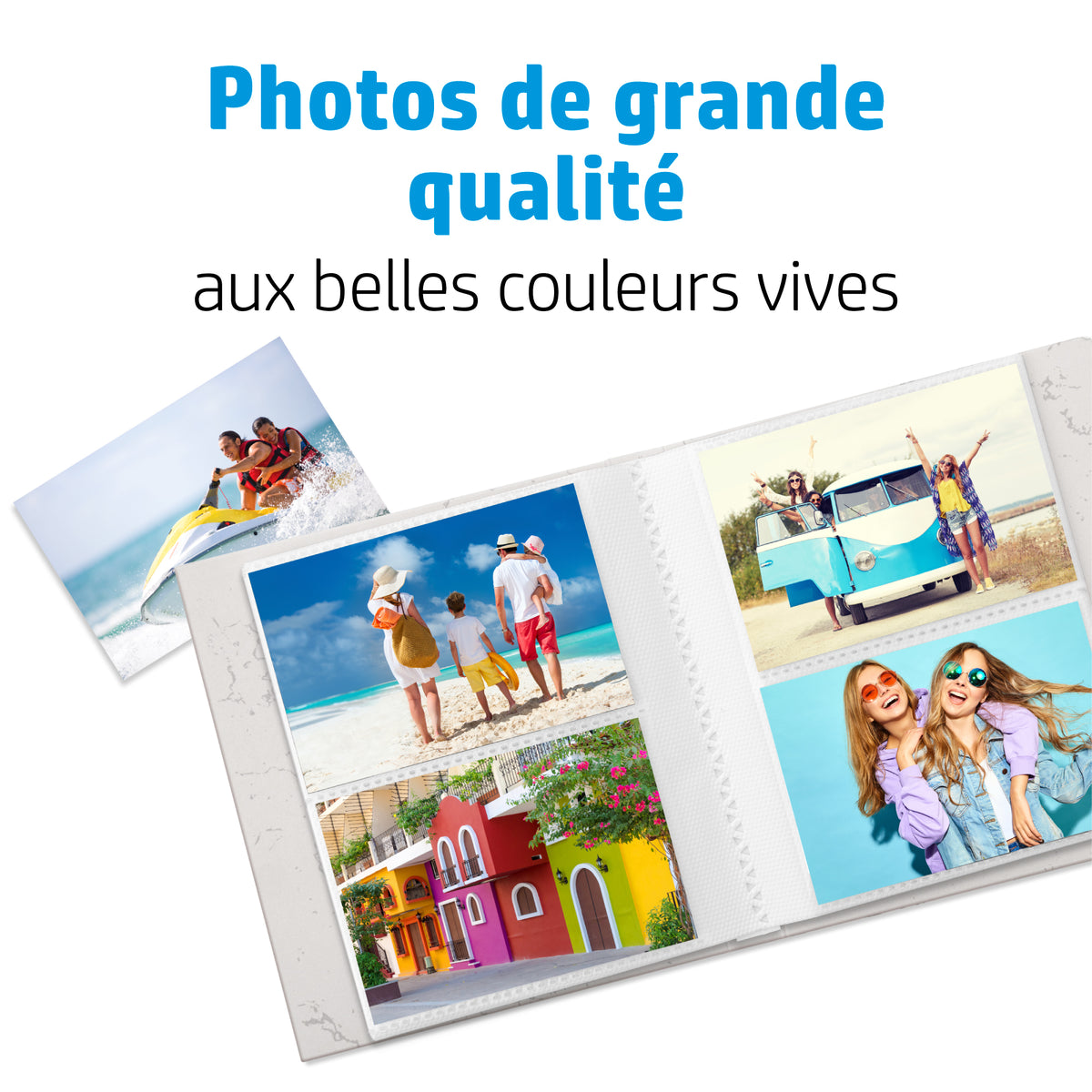 Papier photo mat HP - 180 g/m2 - 10 x 15 cm - 25 feuilles (7HF70A)