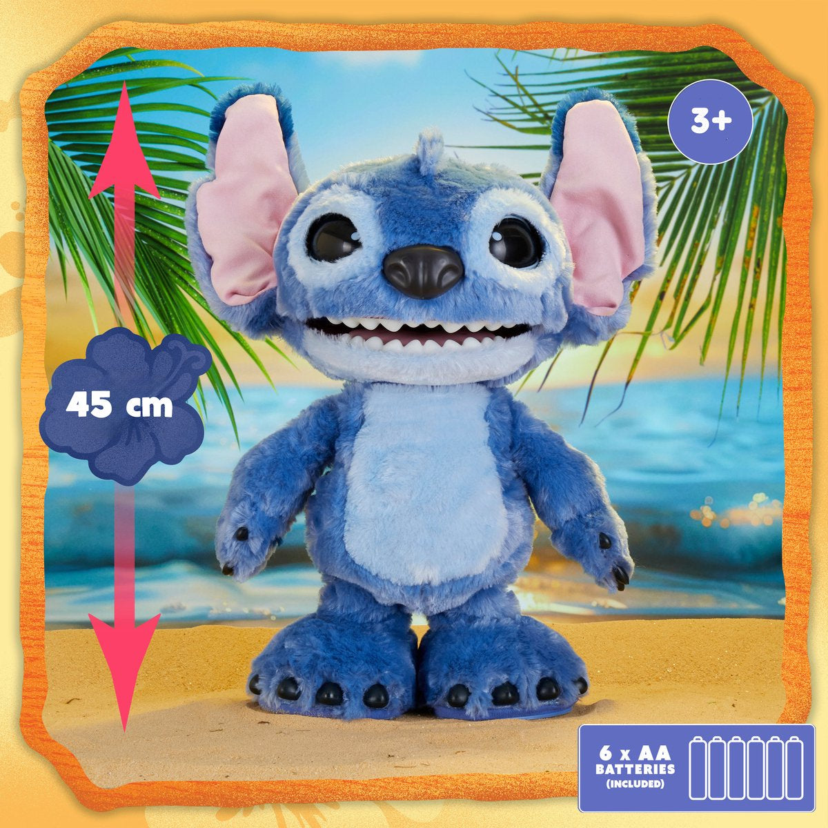 Peluche intéractive ultimate - STITCH - Live action - 23 cm - Des 5 ans