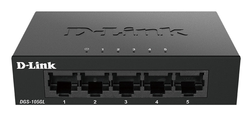 Switch 5 ports Gigabit - Métallique, connecteurs plastique - DLINK - DGS-105GLE