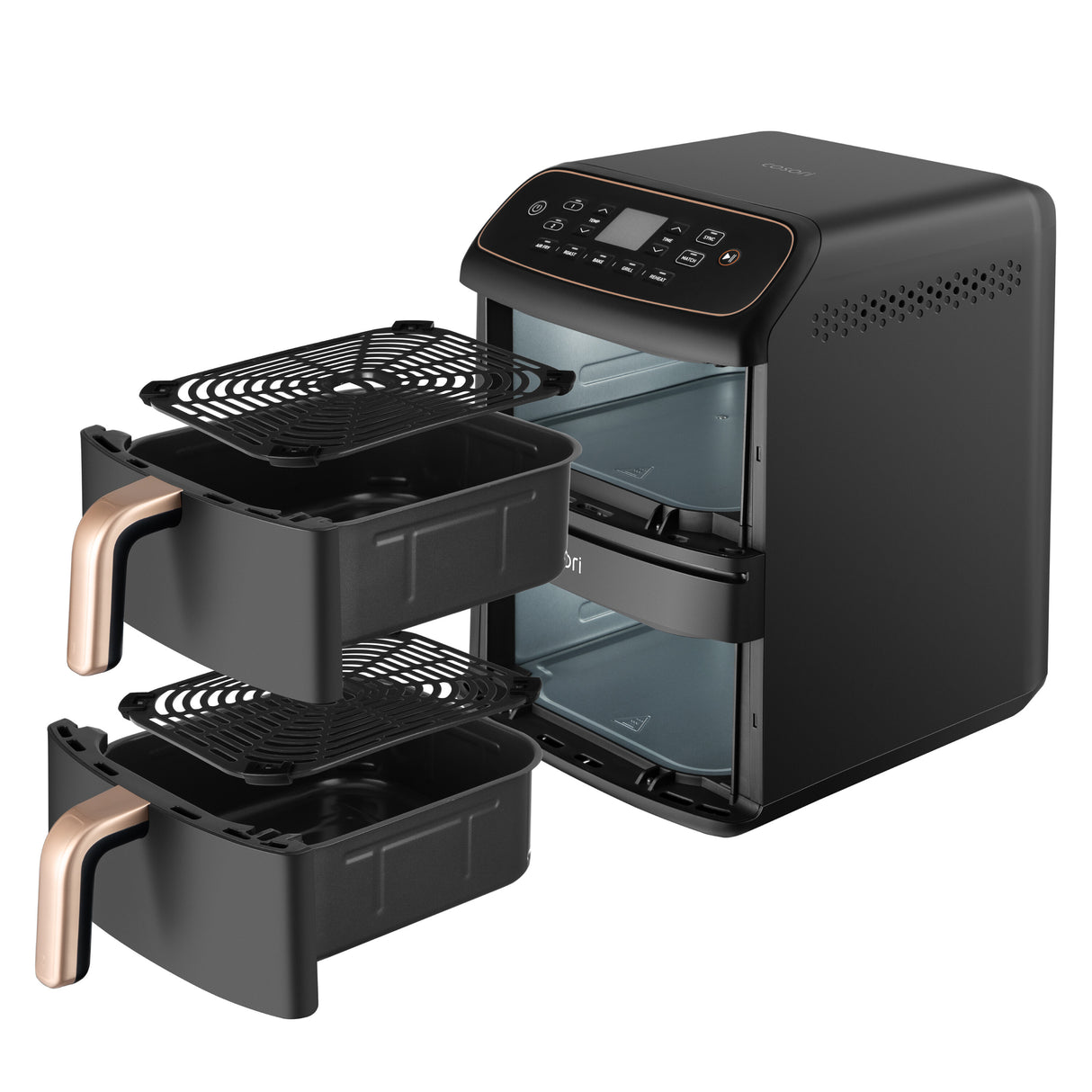 Friteuse sans huile COSORI - Turbo Tower Pro Smart Compact - Capacité 8,6L - 5 programmes - 2630W - Noir