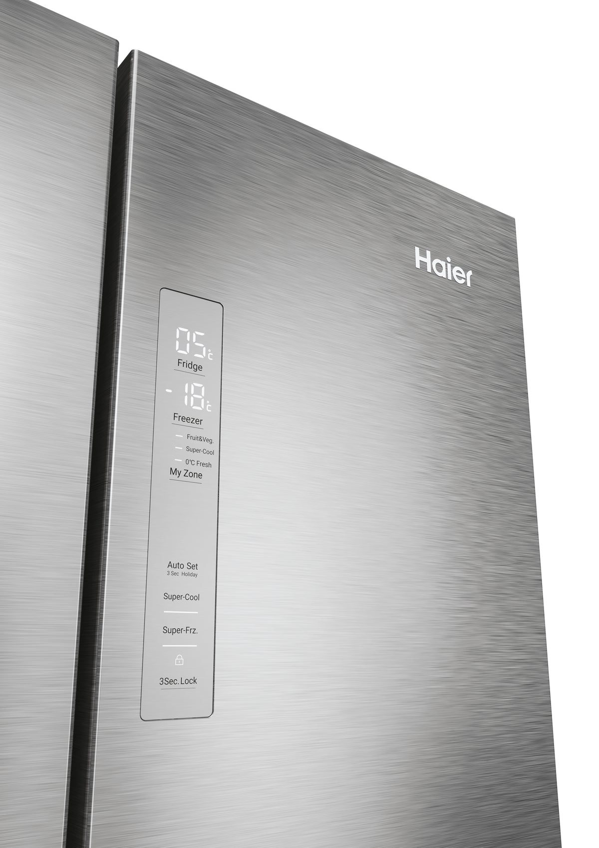Réfrigérateur multi-portes - HAIER - HFR3718ENMM - Classe E - 402 L (262 + 140) - 37 dB - Inox