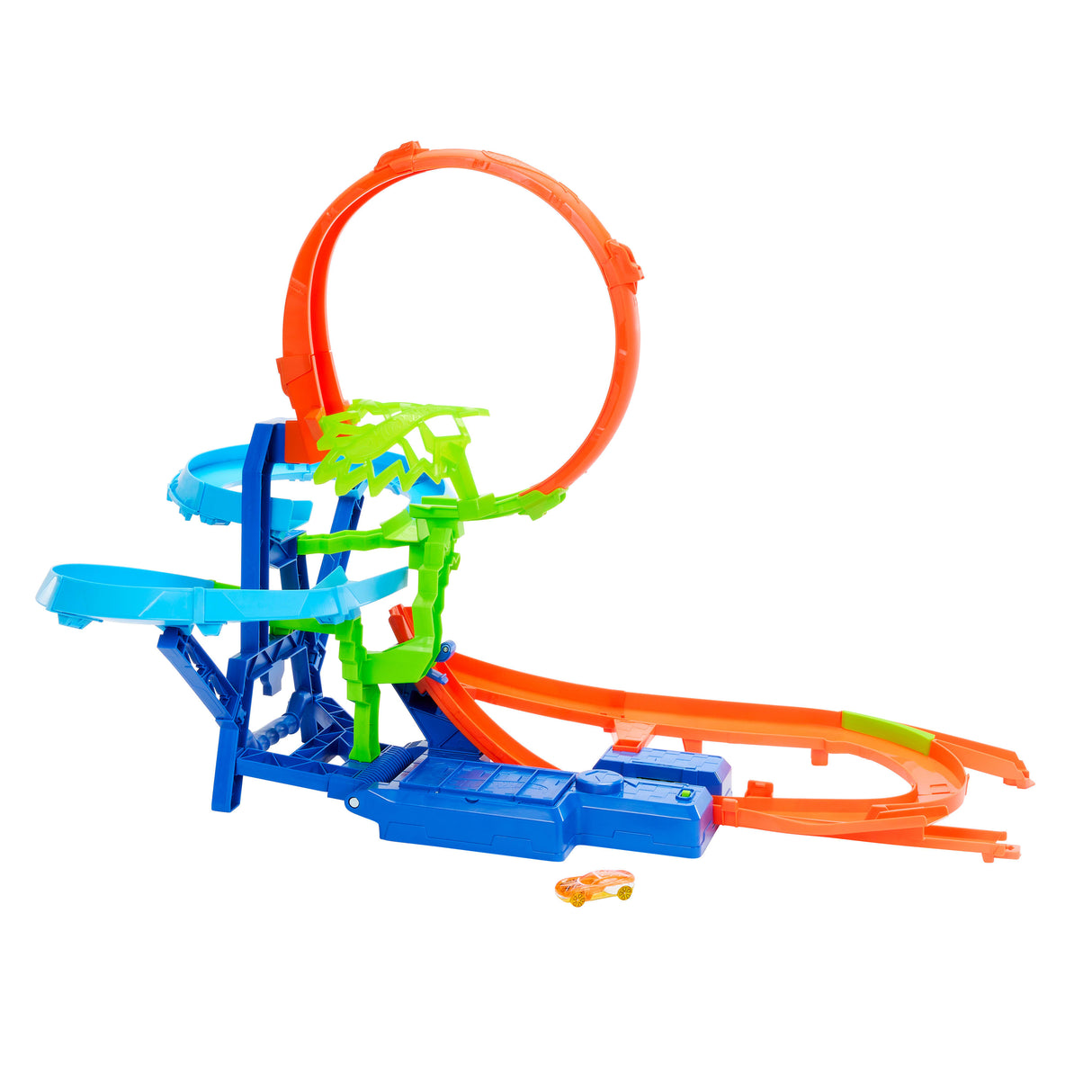 Hot Wheels - Piste Multi Crash - Coffret propulseur motorisé et voiture - Hot Wheels - JFD12