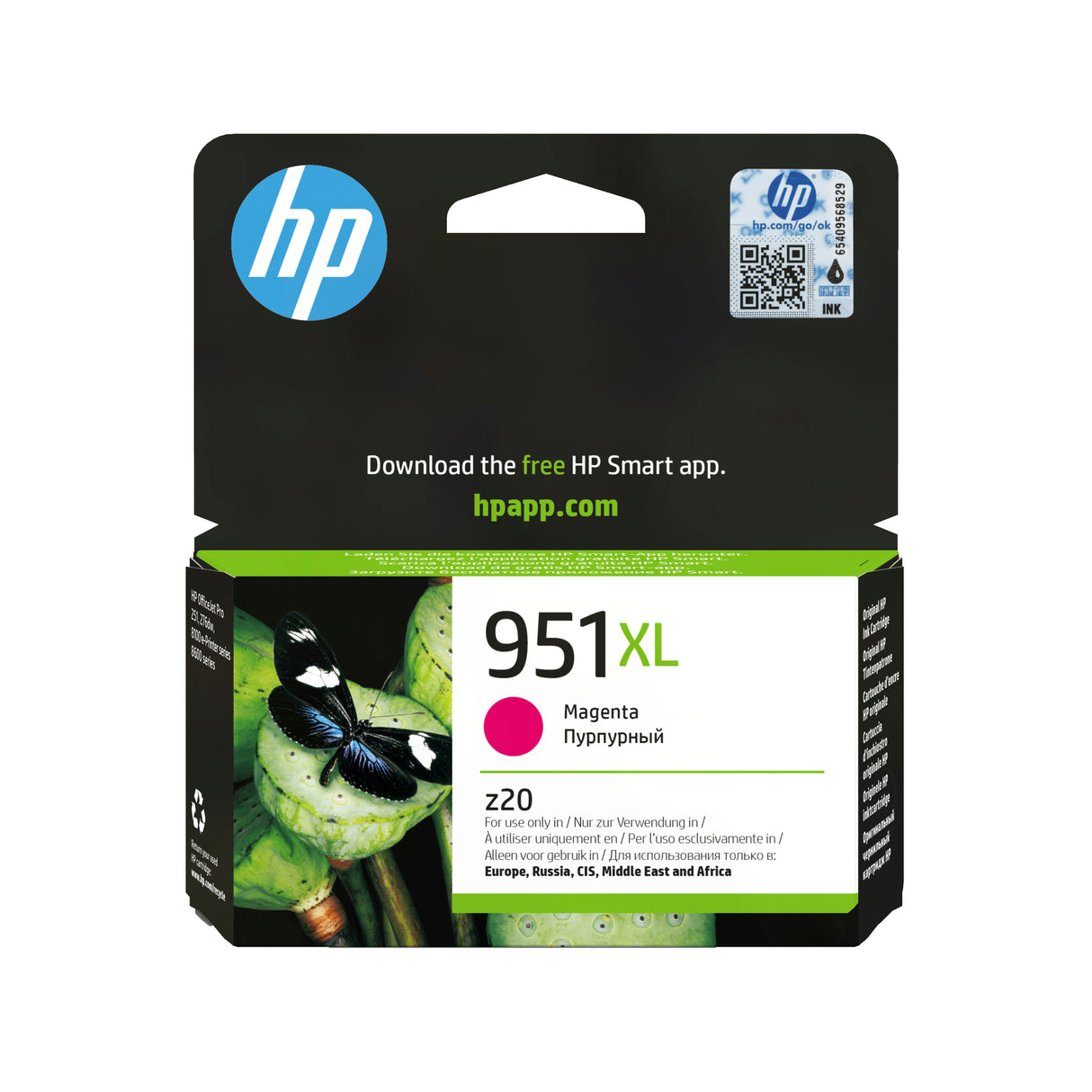 HP 951XL Cartouche d'encre magenta grande capacité authentique (CN047AE) pour HP OfficeJet Pro 251dw/276dw/8100/8600