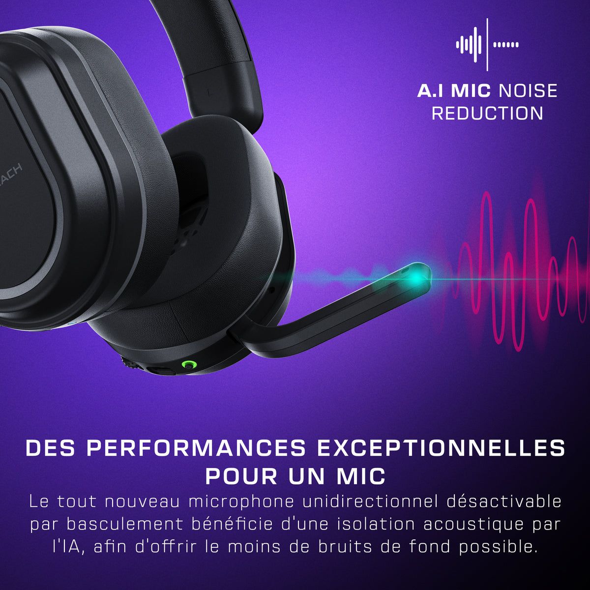 Casque gaming sans fil - Turtle Beach Stealth™ 700X (Gen3) - Noir - Xbox, PS5, PS4, PC, mobile, 60mm, Bluetooth, 80h