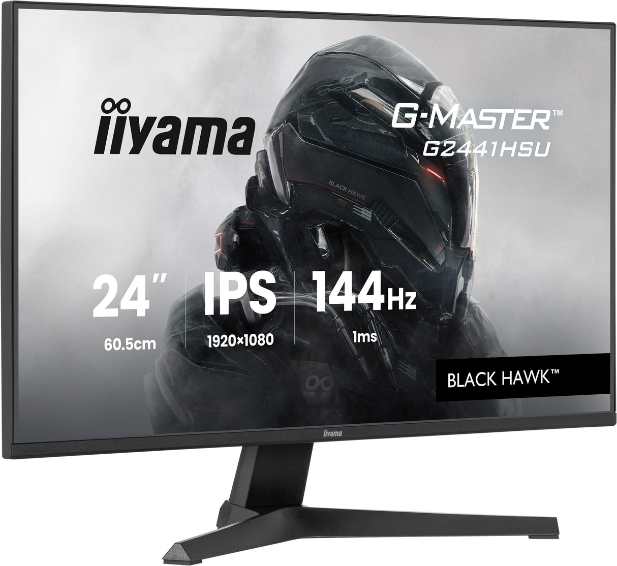 Ecran PC Gamer - IIYAMA - 24'' - FHD - 144Hz - Dalle IPS - 1ms - G-Master G2441HSU-B1
