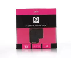 Adaptateur HDMI D2 Diffusion Coud� � 90� (Noir)