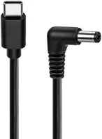 Adaptateur USB-C vers prise DC (2,5x5,5mm) Goobay 1m (Noir)