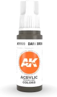 Ak Interactive Pot de Peinture - Dark Brown (17 ml)