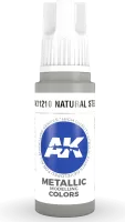 Ak Interactive Pot de Peinture - Natural Steel (17 ml)