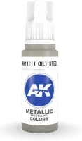 Ak Interactive Pot de Peinture - Oily Steel (17 ml)