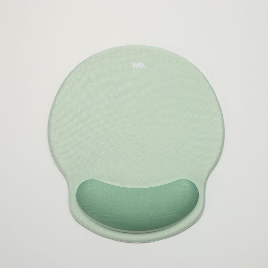 WE POP Tapis de souris avec repose poignet bi-color Bleu: matière tissu - tapis