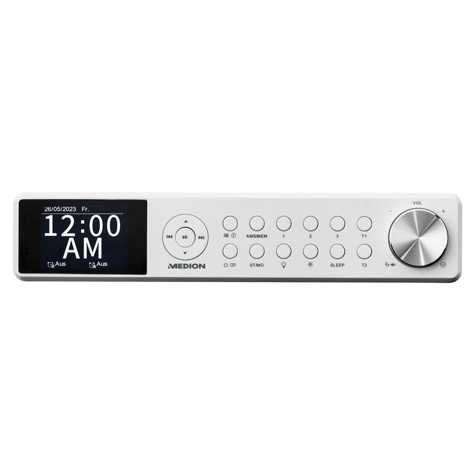Radio de Cuisine - MEDION - DAB+ - 2x3W RMS - Blanc