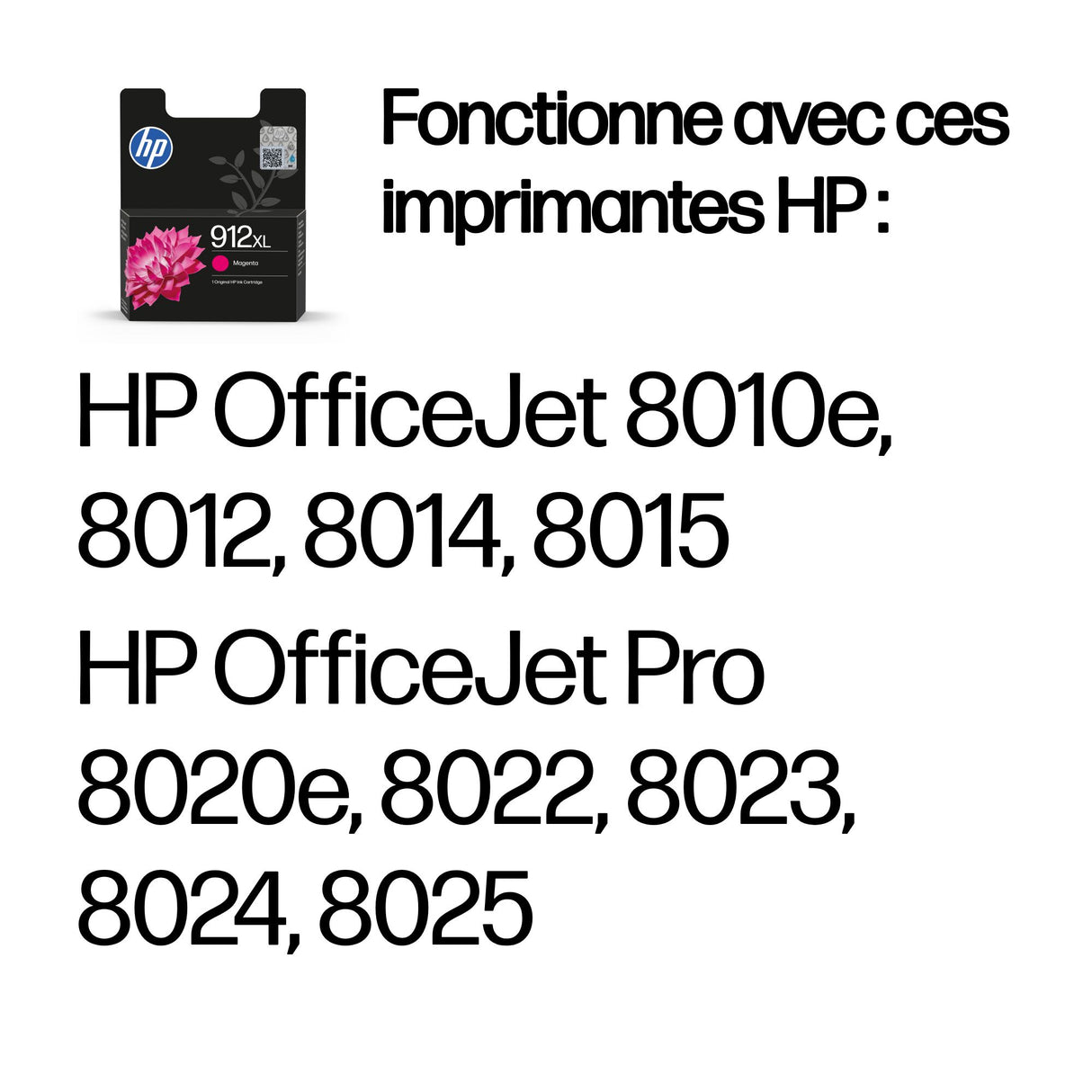 Cartouche d'encre HP 912 XL (Magenta)