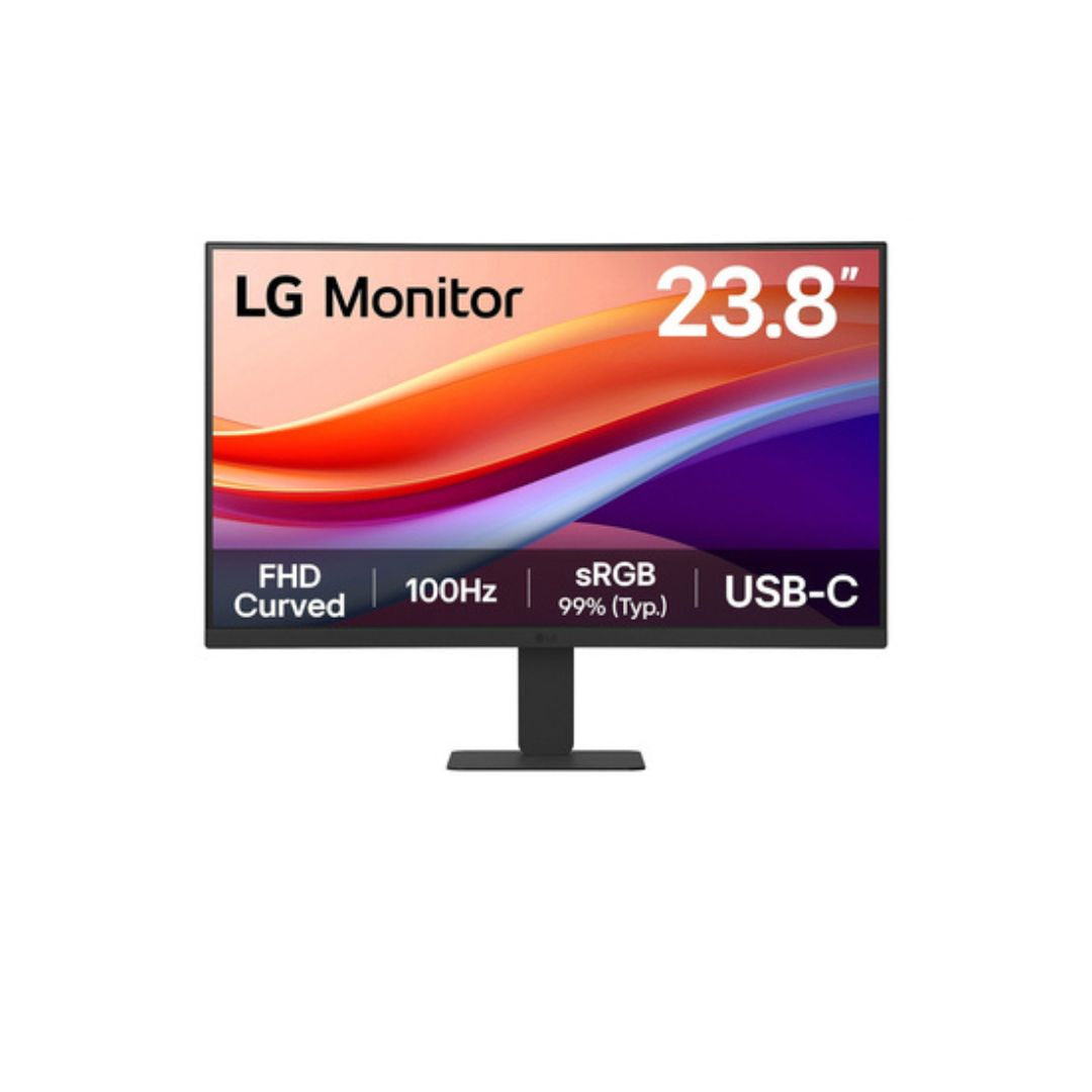 ECRAN LG 24 Noir VA 16:9 5ms 1920x1080 100Hz 250cd/m2 Incurvé 1500R HDR 10 HDM