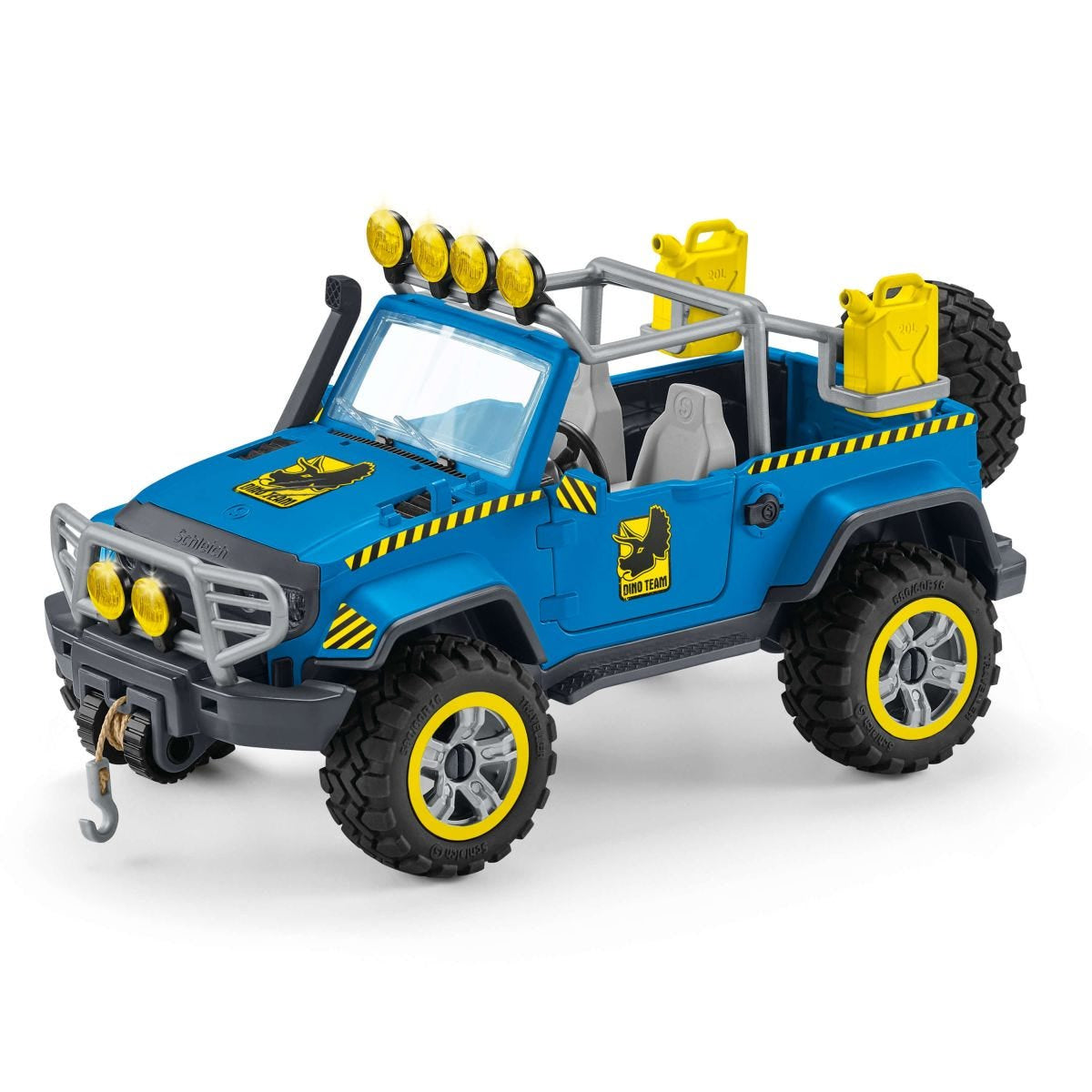 Coffret Voiture tout-terrain avec avant-poste Dino, jouet dinosaure pour enfants, des 4 ans, Schleich 41464 DINOSAURS