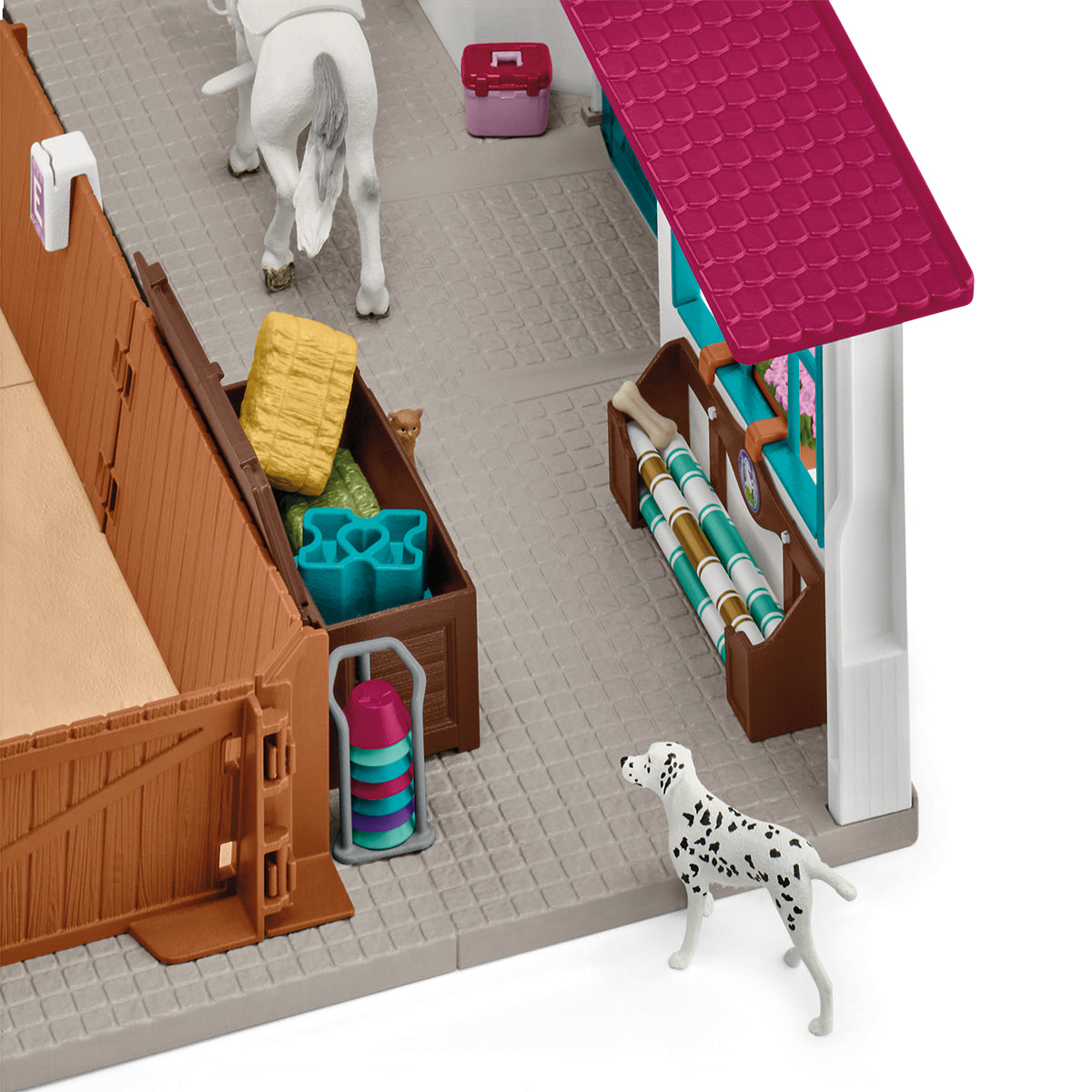 Grand Manege Equestre, Coffret figurine et accessoires, Schleich 42639 Horse Club, Pour enfant des 5 ans